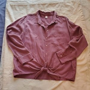 ⚡5/$25⚡Old Navy Tie Front Blouse